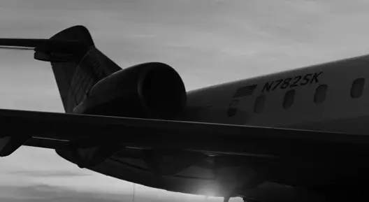 side view of airplane