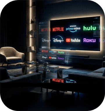 OTT Connected TV Background